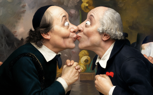 搞笑 AI 接吻迷因